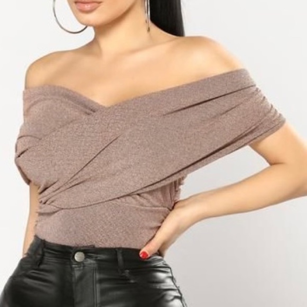 Fashion Nova Glam Twisted Body Suit
